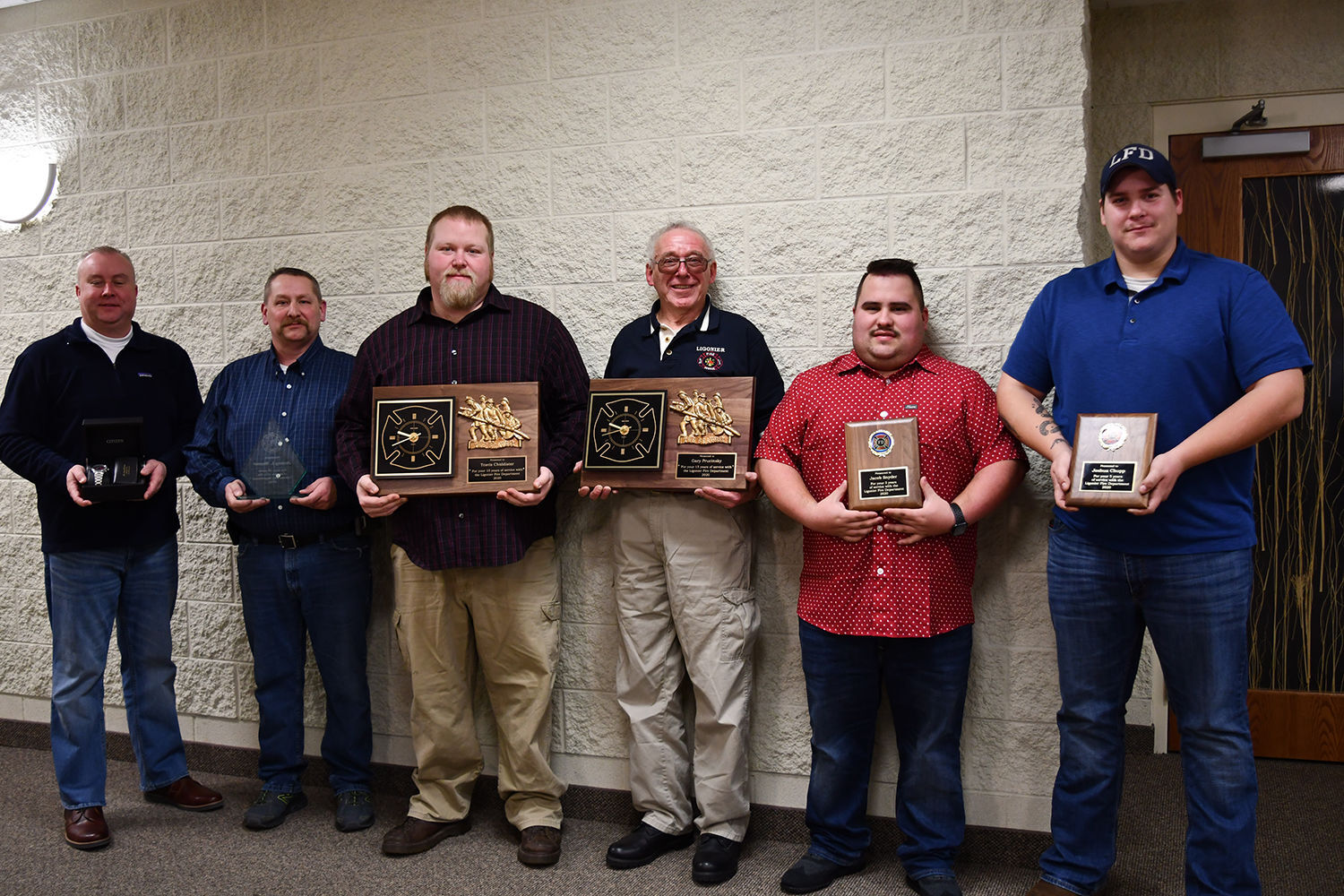 Firefighters honored for years of service